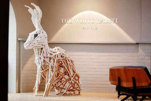 Bild 1: Der Namensgeber des Fitness-Studios perfekt in Szene gesetzt. Foto White Rabbit  